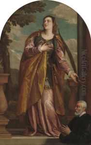 Saint Lucy and a Donor by Paolo Veronese (Caliari)