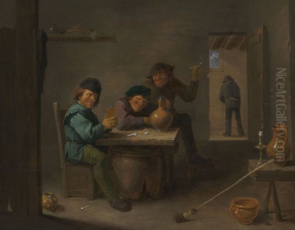 Peasants in a Tavern - view 1