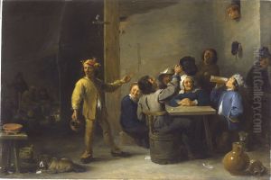 Peasants Celebrating Twelfth Night by David Teniers the Younger
