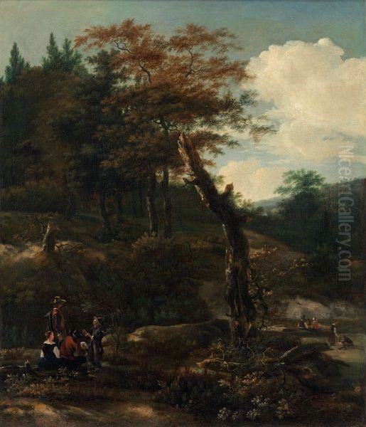 Wooded Landscape with Travelers - view 1