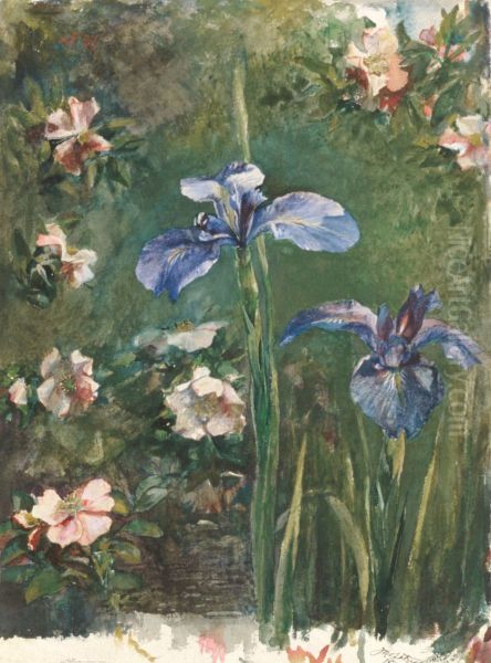 Wild Roses and Irises - view 1