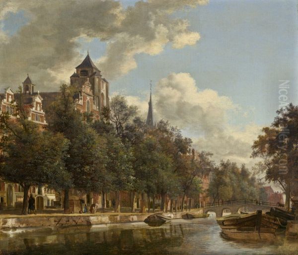 View Down a Dutch Canal - view 1