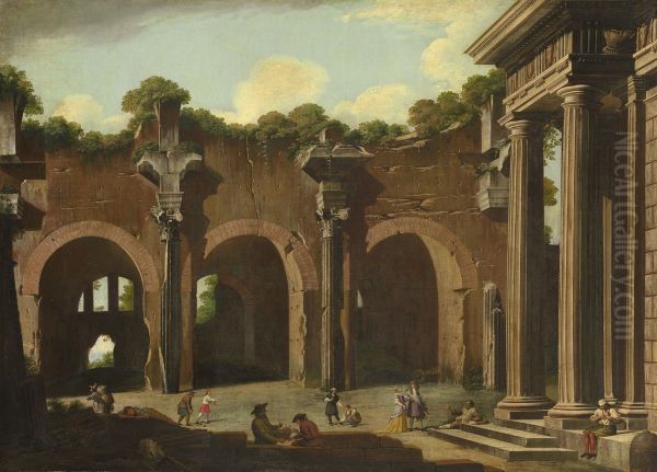 The Basilica of Constantine with a Doric Colonnade - view 1