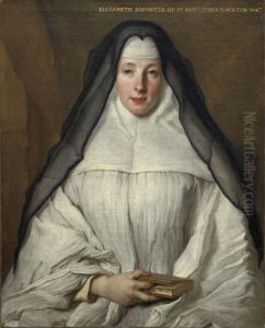 Elizabeth Throckmorton, Canoness of the Order of the Dames Augustines Anglaises by Nicolas de Largilliere
