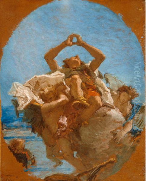 Saint Roch Carried to Heaven by Angels - view 1