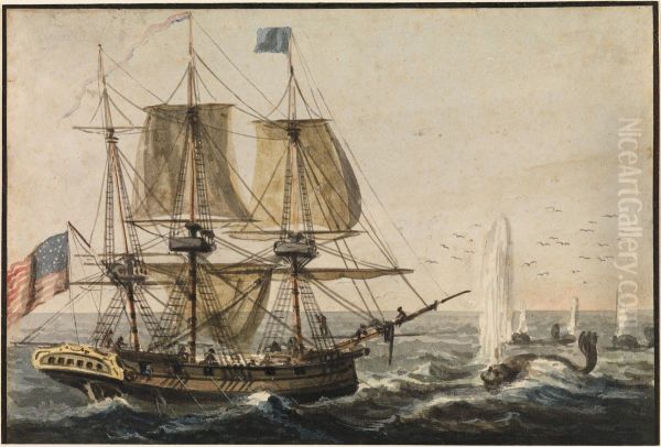 Replenishing the Ship's Larder with Codfish off the Newfoundland Coast - view 1