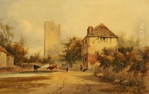 A Rural Landscape by Henry Barlow Carter