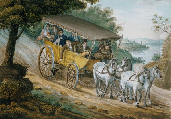 Travel by Stagecoach Near Trenton, New Jersey - view 1