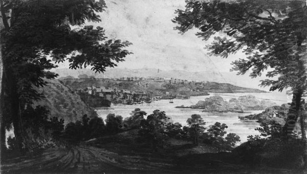Washington and Georgetown from the Alexandria Road - view 1