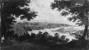Washington and Georgetown from the Alexandria Road by Pavel Svinyin