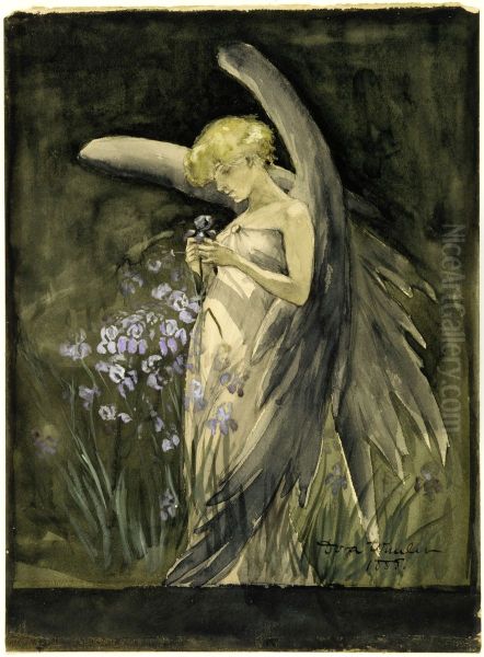 Fairy in Irises - view 1