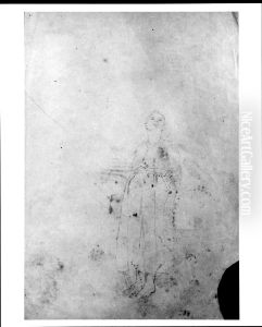 Sketch of Arm and Sketch of Two Hands by Thomas Hovenden
