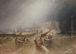 Off Scarborough by Henry Barlow Carter