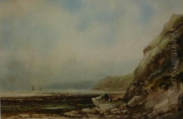 Figures On The Beach Cayton Bay - view 1