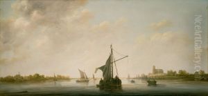 A View of the Maas at Dordrecht by Aelbert Cuyp
