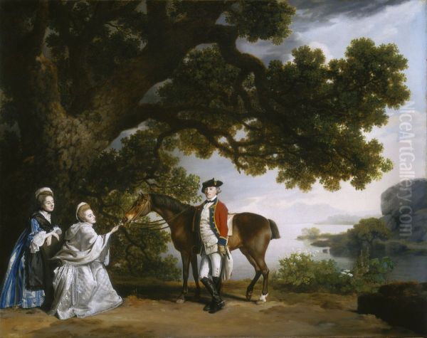 Captain Samuel Sharpe Pocklington with His Wife, Pleasance, and possibly His Sister, Frances - view 1
