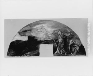 Moses Receives the Law on Mount Sinai; Color Study for Mural, Supreme Court Room, Minnesota State Capitol, Saint Paul by John La Farge