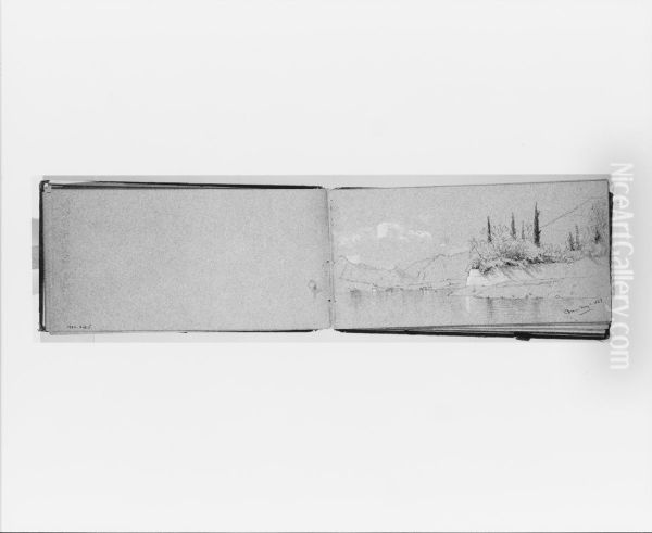 Lake Como, May 1, 1869 (recto, from Sketchbook) - view 1