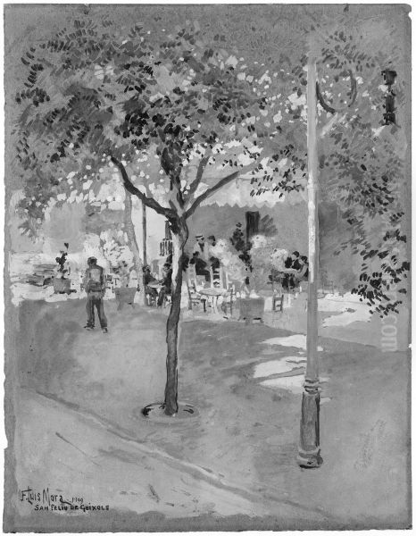 Street Cafe-San Felio de Quixols - view 1