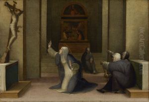 Saint Catherine of Siena Receiving the Stigmata by Domenico Beccafumi