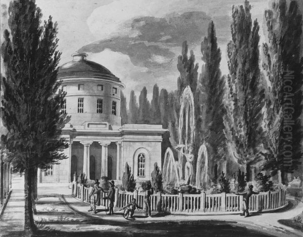 Centre Square and the Marble Water Works, Philadelphia - view 1