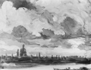 Purple Afternoon, London by Joseph Pennell