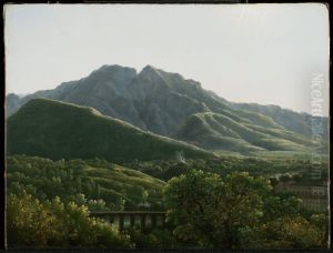 View of Bridge and the Town of Cava, Kingdom of Naples by Jean-Joseph-Xavier Bidauld