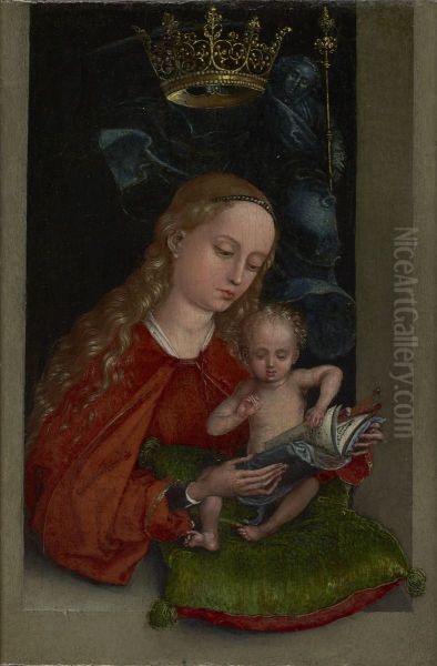 Mary and child in a window - view 1