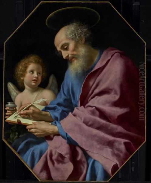 St. Matthew Writing His Gospel - view 1