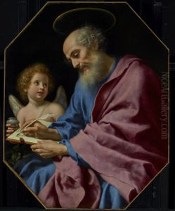 St. Matthew Writing His Gospel