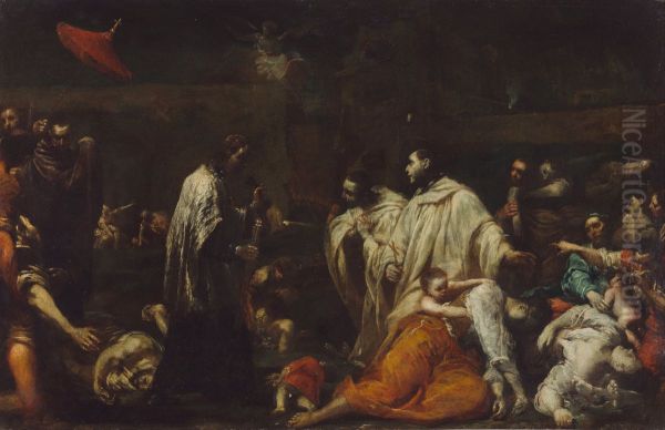 Bernard Tolomei and the Plague in Siena - view 1