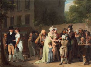 The Card Sharp on the Boulevard by Louis-Leopold Boilly