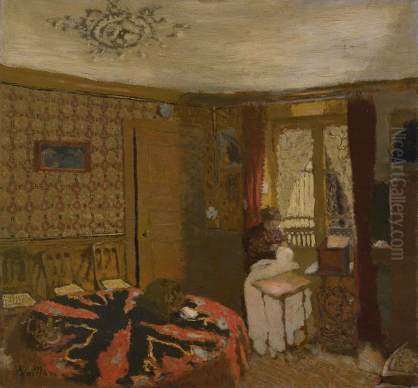 Mme Vuillard Sewing by the Window, rue Truffaut - view 1