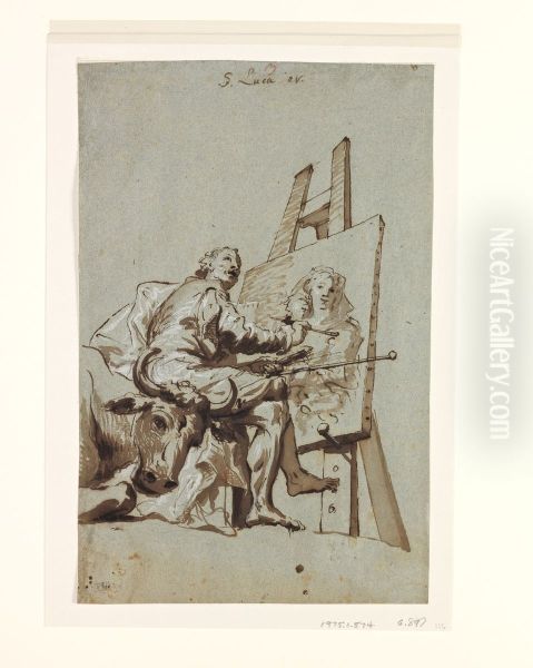 Saint Luke Painting the Virgin - view 1