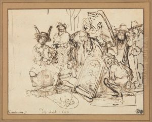 Satire on Art Criticism by Rembrandt