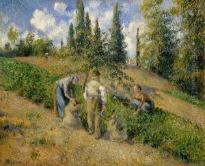 The Harvest, Pontoise (La Recolte, Pontoise) by Camille Pissarro