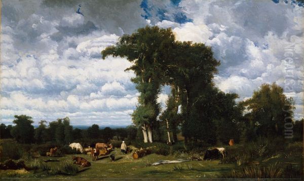 Landscape with Cattle at Limousin - view 1