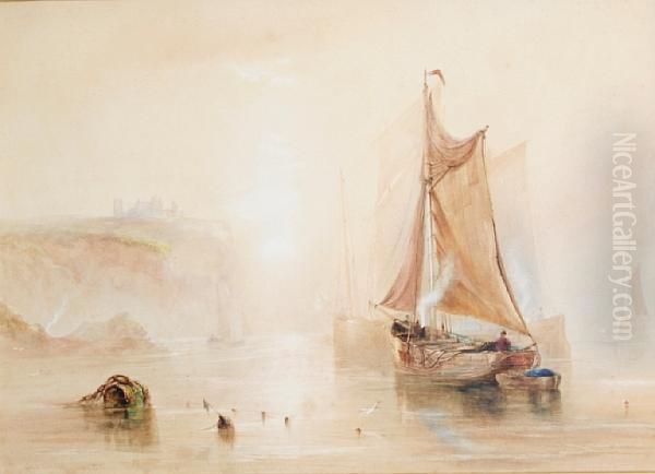Boats Off Whitby - view 1