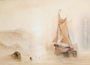 Boats Off Whitby by Joseph Newington Carter