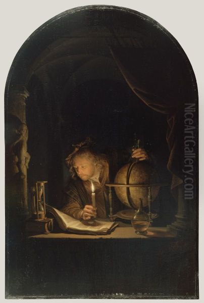 Astronomer by Candlelight - view 1