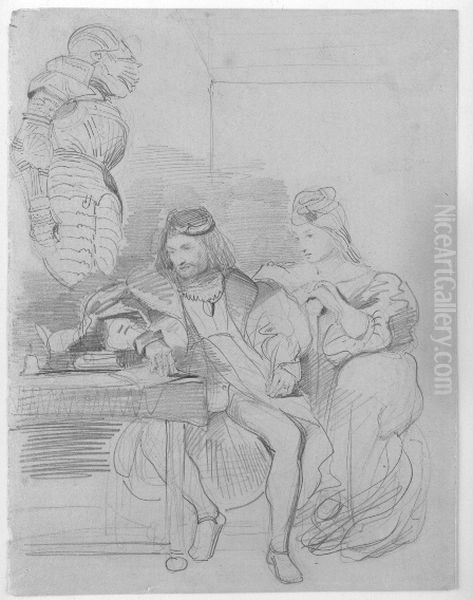 Gotz von Berlichingen Writing His Memoirs - view 1