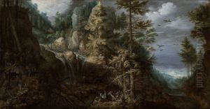 Landscape with the Temptation of Saint Anthony by Roelant Savery