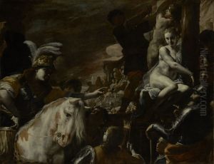 Clorinda Rescuing Sofronia and Olindo by Mattia Preti