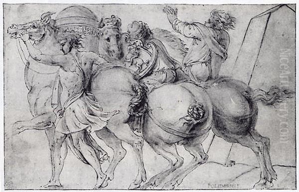 Frieze with Three Horsemen - view 1