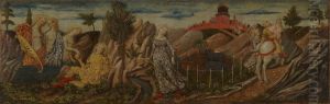 The Story of Oenone and Paris (center panel) by Francesco di Giorgio