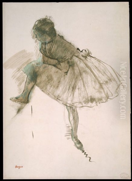 Study of a Ballet Dancer (recto); Two Studies of Dancers (verso) - view 1