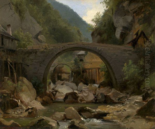 Mountain Stream in the Auvergne - view 1