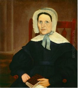 Woman Holding a Book by Erastus Salisbury Field