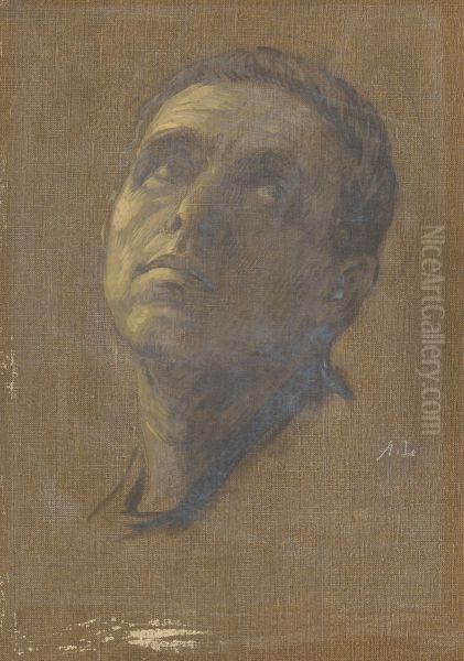 Head of a Man with Upturned Eyes - view 1