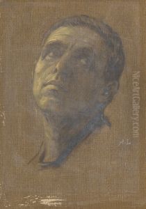 Head of a Man with Upturned Eyes